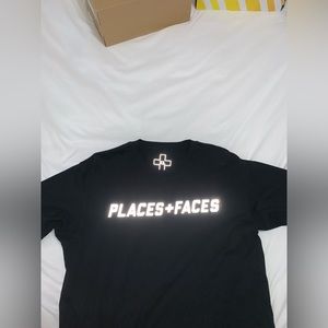 Places + faces reflective tee size XL